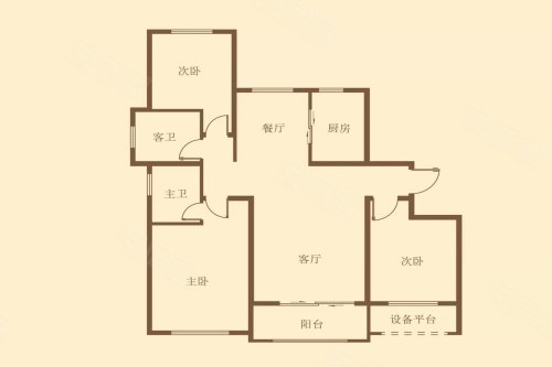 承德楼盘 双桥区楼盘 中泰·自然城南 户型图(1/1) 视频加载中 play