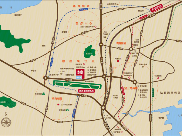 金清规划新造路的地图图片