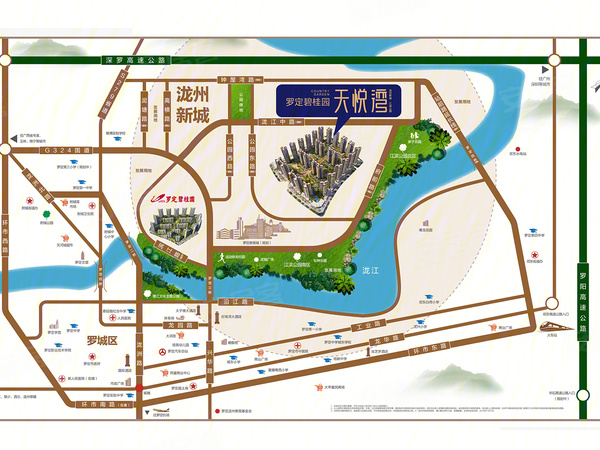 罗定碧桂园天悦湾楼盘区位规划
