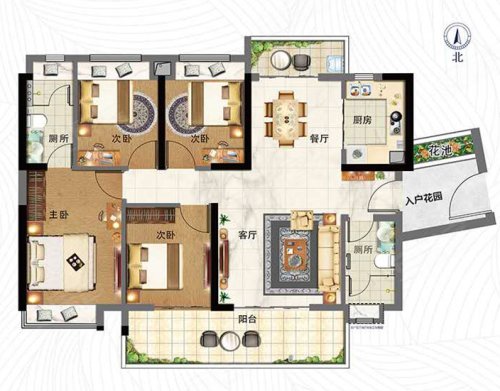 富力·金禧花园户型图