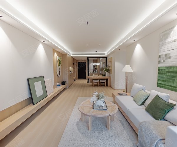 华侨城·纯水岸25地块B户型,华侨城·纯水岸3室2厅2卫1厨约115.00平米户型图,朝南北朝向 - 襄阳安居客