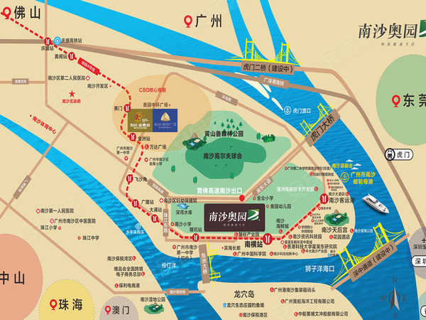 南沙奥园楼盘区位规划