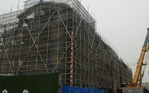 邳州宝龙广场别墅施工现场