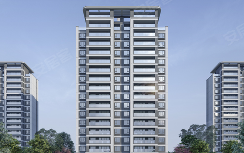 现代风格的楼栋外立面,简约大方