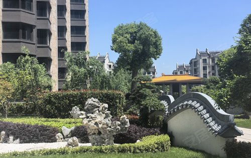 今日小区园林景观拍摄,本月21号交房.