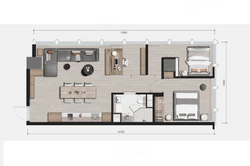 融创运河印公寓户型图