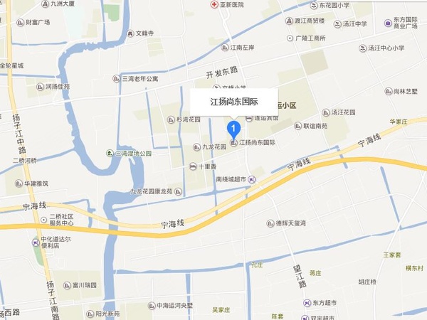 江扬尚东国际楼盘区位规划
