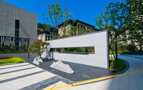 小区的入口背景墙