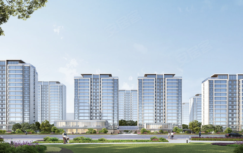 中建太泽之星|御湖动态:中建太泽之星御湖外立面效果图,选用浅灰色铝板+香槟色铝板线条点缀,外立面很有标识...-苏州安居客