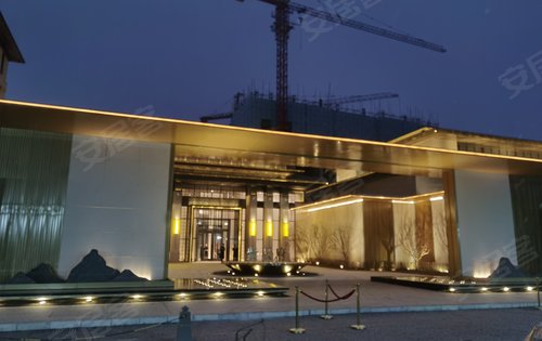 夜景下的紫云府