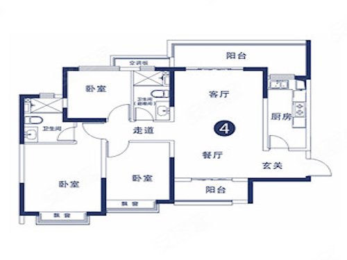 恒大都会广场户型图