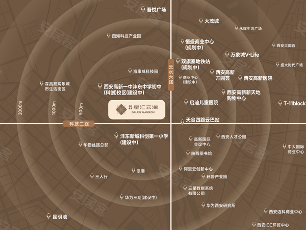 高科越秀·星汇云澜，西安高科越秀·星汇云澜房价，楼盘户型，周边配套，交通地图，软新西科创融合区科技二路与云水六路交汇处 - 安居客