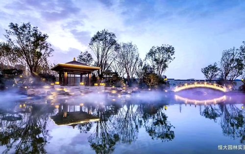 咸阳·恒大珺睿府动态:新中式园林湖景雅居-咸阳安居客