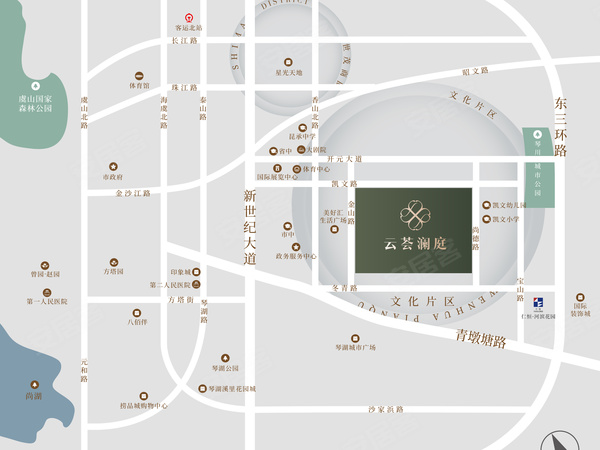 云荟澜庭,苏州云荟澜庭房价,楼盘户型,周边配套,交通地图,凯文路与金山路交汇处 - 安居客