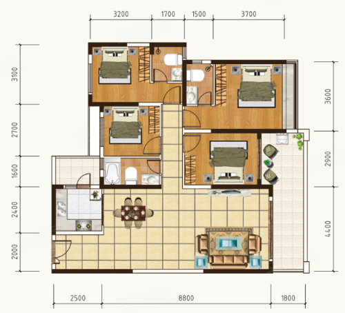 梅州楼盘 大埔楼盘 御园中央城南 户型图(1/1) 视频加载中 play 00:00