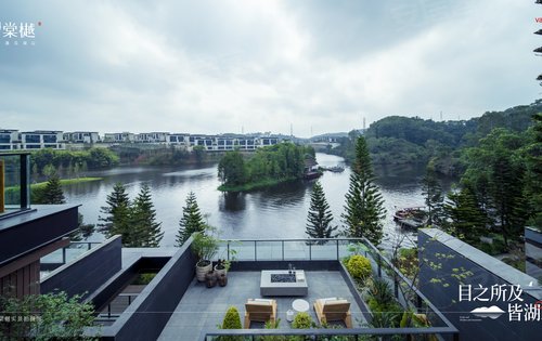 万科棠樾别墅动态:「悦心岛270°景观」无须远眺,张开双臂即可拥揽这,是我的湖与山#万科棠樾岛墅收官之...-深圳安居客