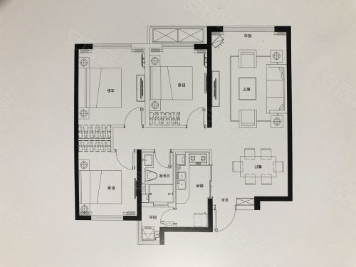 中海广场住宅户型图