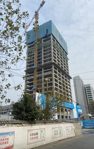 富力皖投大河城章动态:大河城章酒店和商业的施工现场!-阜阳安居客