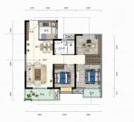  金色港湾君临水岸户型图