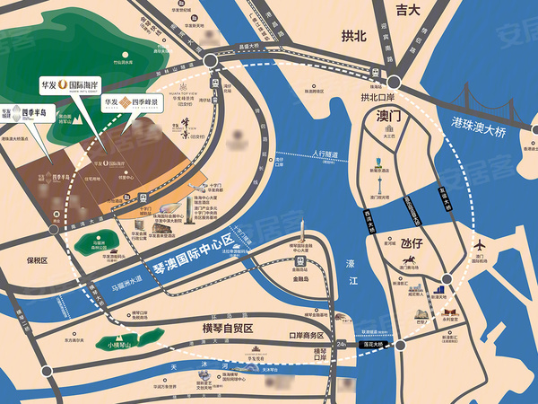 华发琴澳新城四季峰景,珠海华发琴澳新城四季峰景房价,楼盘户型,周边配套,交通地图,南湾南路3001号 - 安居客