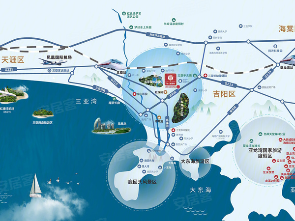 中粮三亚大悦中心楼盘区位规划
