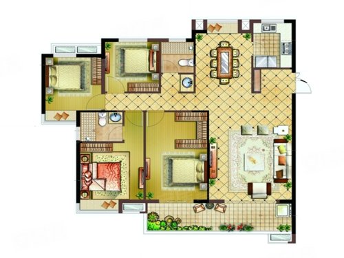 凯天青山城峰璟户型图