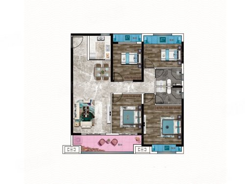深百汇·海棠府户型图