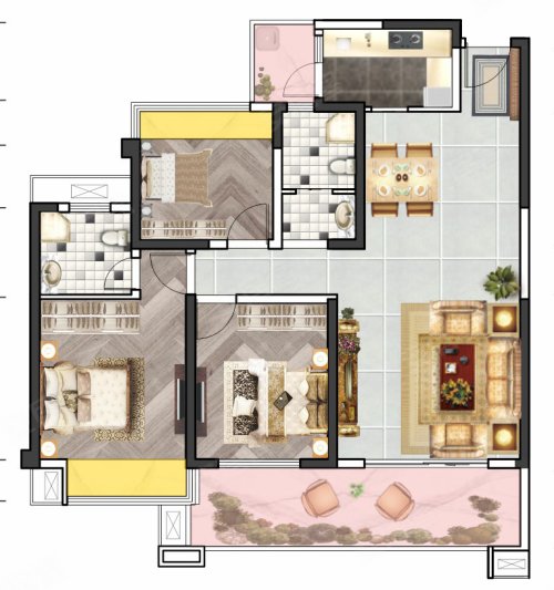 阳光翡翠学府户型图