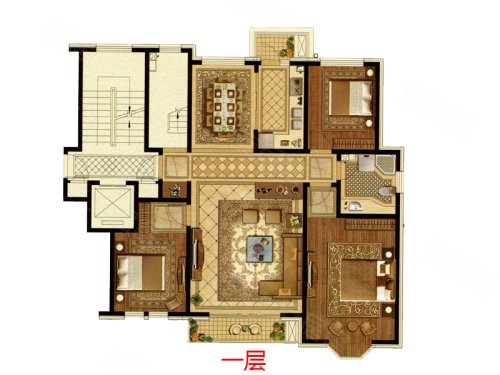 泛海拉菲庄园户型图