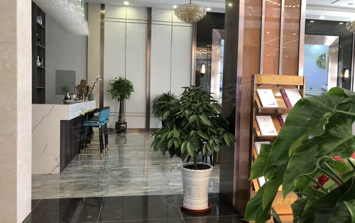 客户参观售楼部