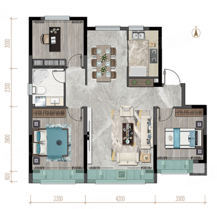 金地苏园户型图