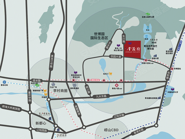 世园金茂府,青岛世园金茂府房价,楼盘户型,周边配套,交通地图,李沧区汇川路108号 - 安居客