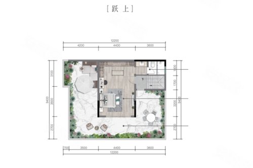 滇南国际跃层A3户型，滇南国际5室2厅3卫1厨约143.00平米户型图，朝南北朝向 - 红河安居客