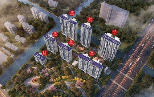 鹏欣尚誉动态:鹏欣尚誉鸟瞰图面积分布-泰州安居客