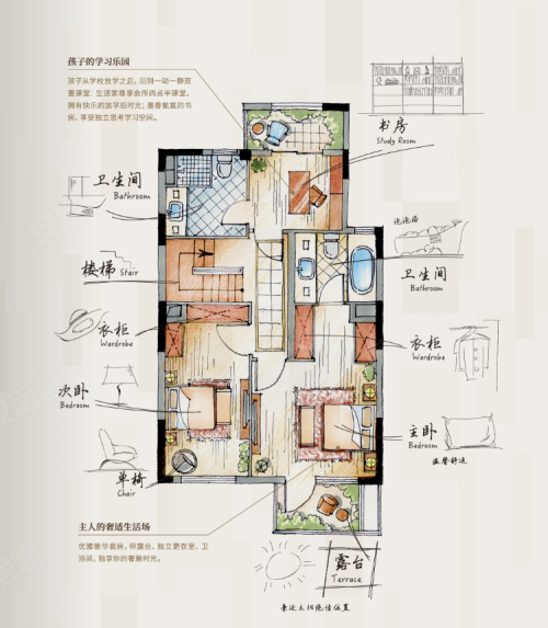 中国铁建印象花语墅户型图