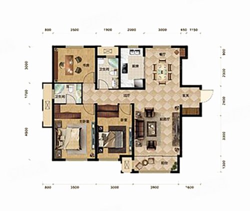 东岸名郡户型图