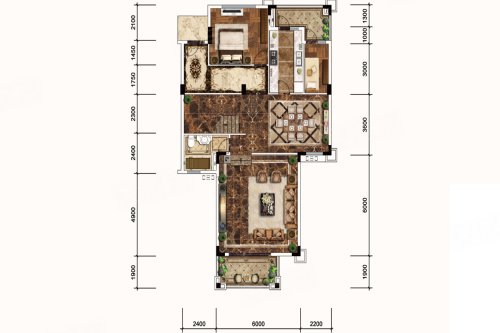 雅居乐三千院叠墅230平户型,雅居乐三千院别墅约230.00平米户型图,朝南北朝向 - 广州安居客