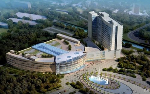 曹路在建三甲长征医院效果图