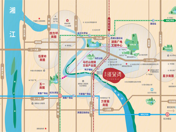 金色溪泉湾，长沙金色溪泉湾房价，楼盘户型，周边配套，交通地图，听泉路199号 - 安居客