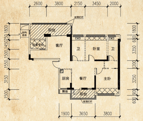 御海天韵户型图图片