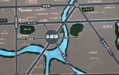 永威城售楼部区位图