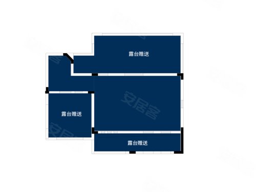 龙湖滟澜山180㎡上叠户型,龙湖滟澜山别墅约180.00平米户型图,朝南朝向 - 烟台安居客