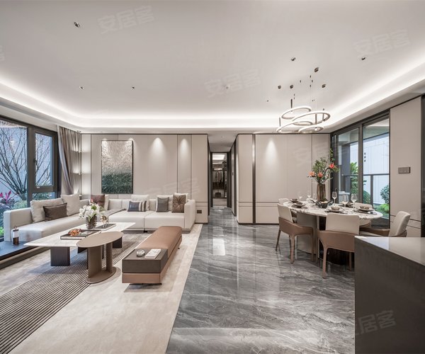 建发瑞云169户型,建发瑞云4室2厅3卫1厨约169.00平米户型图,朝南朝向 - 福州安居客