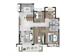 泉州中海悦江府户型图，泉州中海悦江府房型图，中海悦江府原始户型图大全 - 安居客