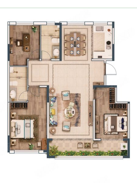 潍坊楼盘 奎文楼盘 郡园南 户型图(1/1) 视频加载中 play 00:00
