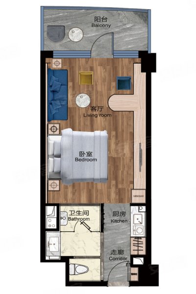 新雪国诚铂酒店式公寓户型图