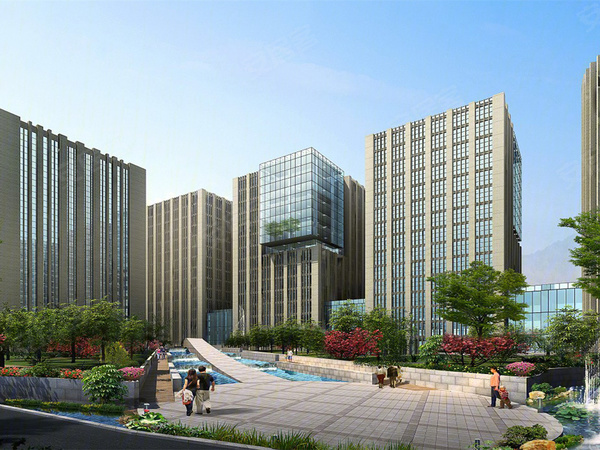 万铭总部基地楼盘建筑物外景