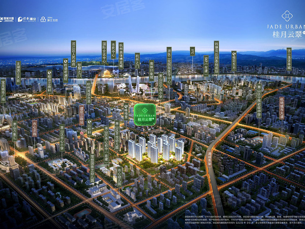 绿城保利交控桂月云翠园,杭州绿城保利交控桂月云翠园房价,楼盘户型,周边配套,交通地图,建设三路与宁税路交叉口西北侧 - 安居客