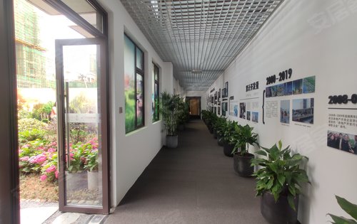 君临水岸项目现场品牌墙.