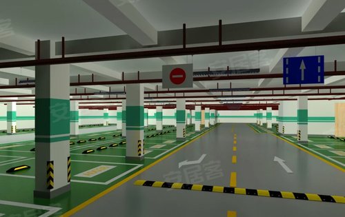 纯人车分流系统社区更有序双层地下车库电梯直达